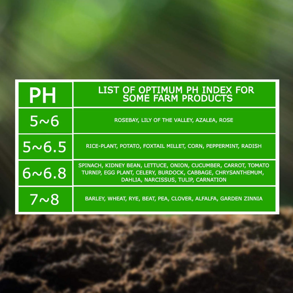 2-in-1 Soil PH Meter Digital Soil pH Moisture Sensor Meter | 295mm Long Electrode Ph Checker and Humidity Test