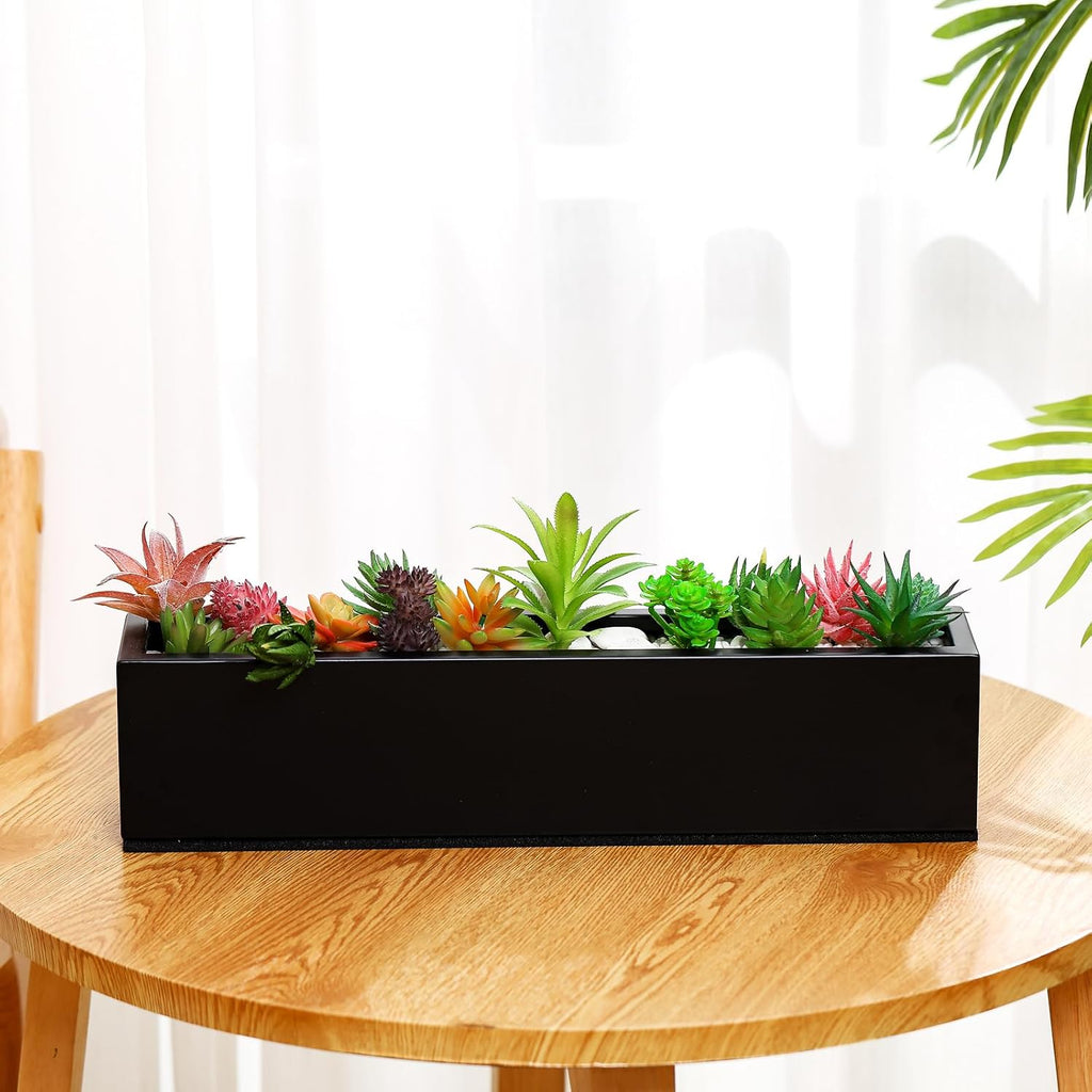 FillTouch Long Rectangular Planter Box | Rectangular Succulent PlanterRectangle Planter IndoorIndoor Window Sill Planter