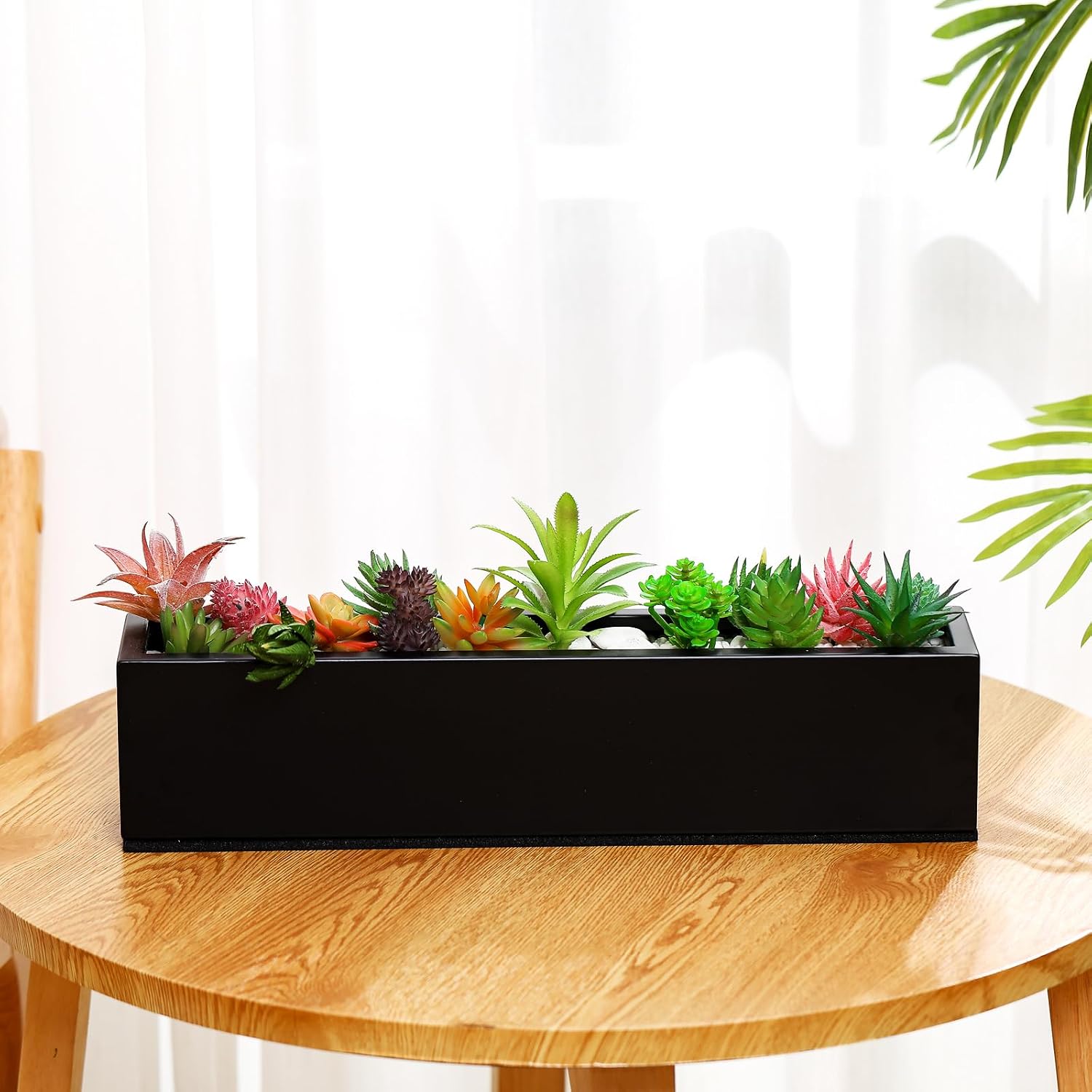 FillTouch Long Rectangular Planter Box | Rectangular Succulent PlanterRectangle Planter IndoorIndoor Window Sill Planter