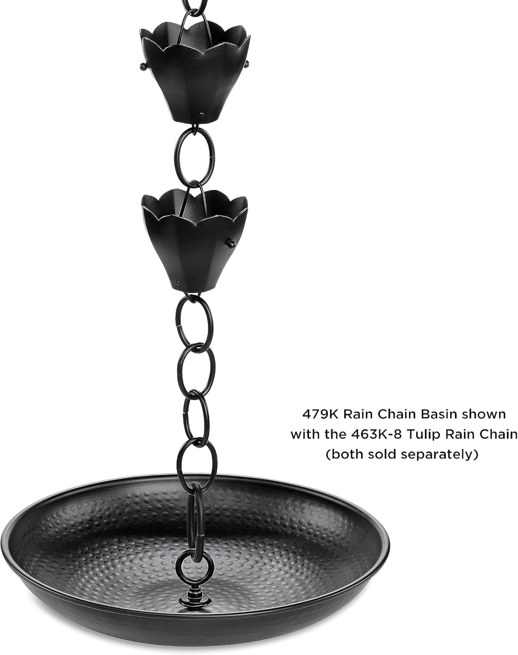 Large Aluminum Rain Chain Basin - by Good Directions