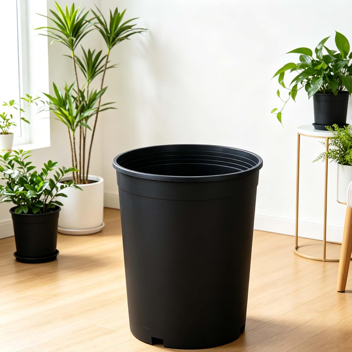 Nursery Pot 1 Gallon 1 Gal 2 Gal 3 Gal 5 Gal 7 Gal 10 Gal 15 Gal Nursery Container Injection Molded Pot Fit for Plants