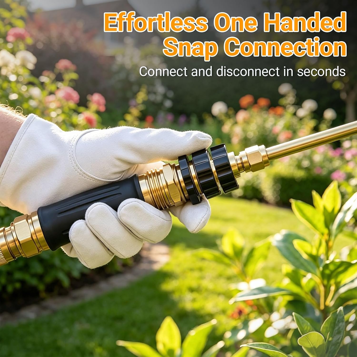 Jiexily Garden Hose Quick Connector, 2026 New Quick Connect Hose Fittings, 3/4 Inch Male and Female Attachment Quick