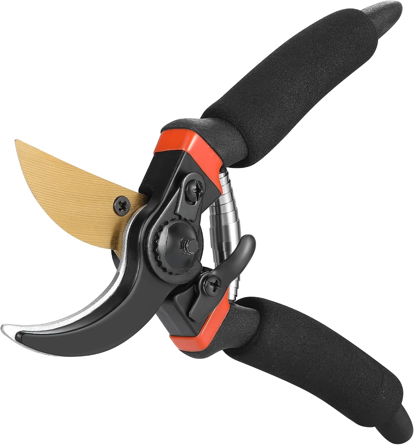 5 pack Garden Pruning Shears Stainless Steel Blades, Handheld Scissors Set with Gardening Gloves,Heavy Duty Garden