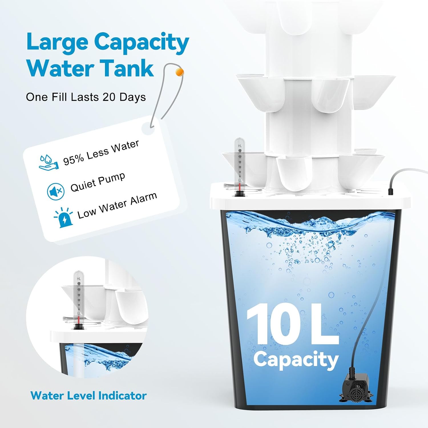 JESLED 6 Tiers Hydroponics Growing System Kits with LED Grow Lights,Tent | Dual Auto Timers Indoor Vertical Hydroponic