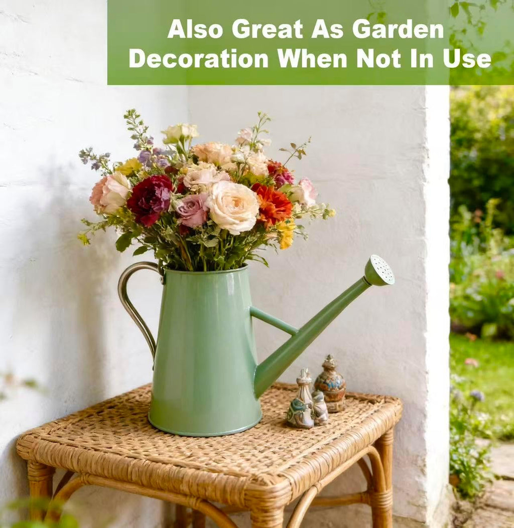 1.5 Gallon Metal Watering Can for Outdoor&Indoor Plants | Removable Sprinkler Head,Made of Premium Galvanized