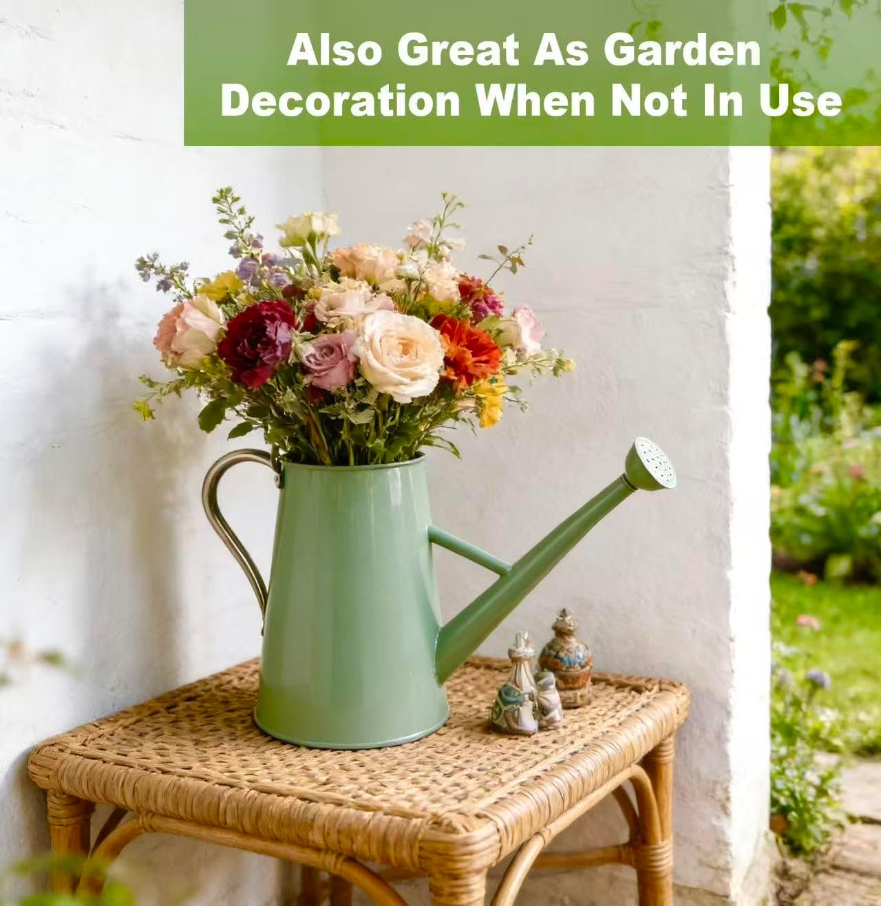 1.5 Gallon Metal Watering Can for Outdoor&Indoor Plants | Removable Sprinkler Head,Made of Premium Galvanized