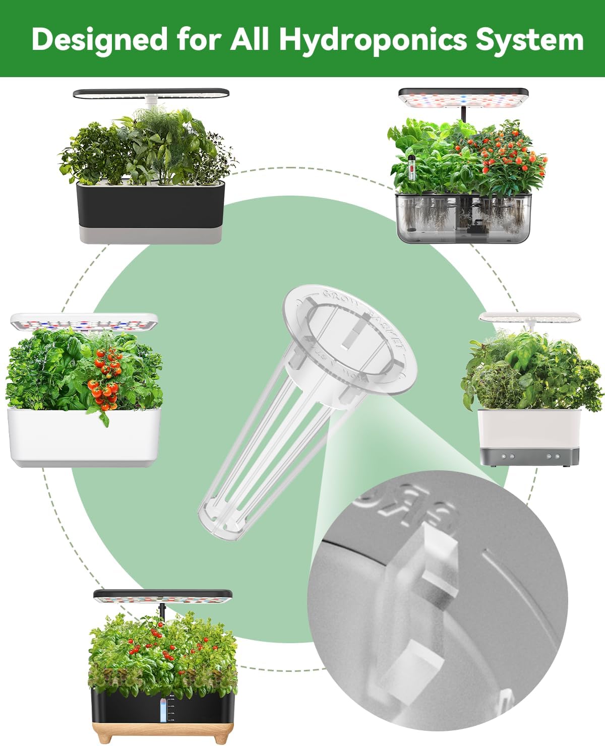 Vibrant Flower Seed Pod Kit Compatible with Gardencube, idoo,Ahopegarden Hydroponics Growing System with