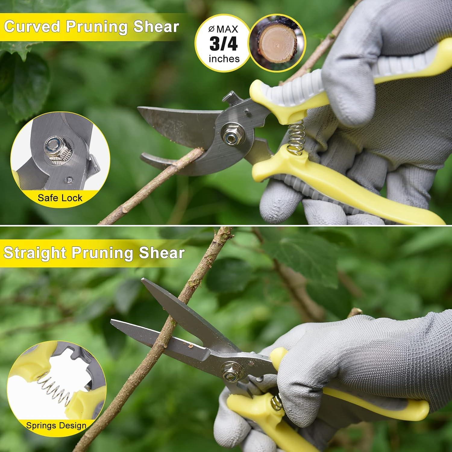 Carsolt 10Pcs Heavy Duty Stainless Steel Garden Hand Tools Set for Planting | Rust-Proof & Ergonomic Handle, Includes