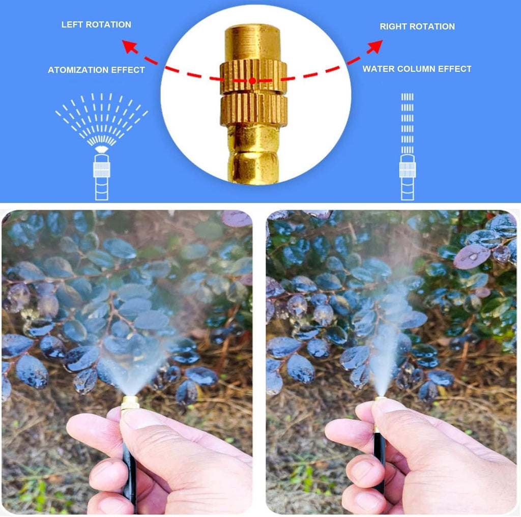 New drip Irrigation kit, Automatic Garden Watering System, Quick Connector and 360-degree Bending Dropper atomizing