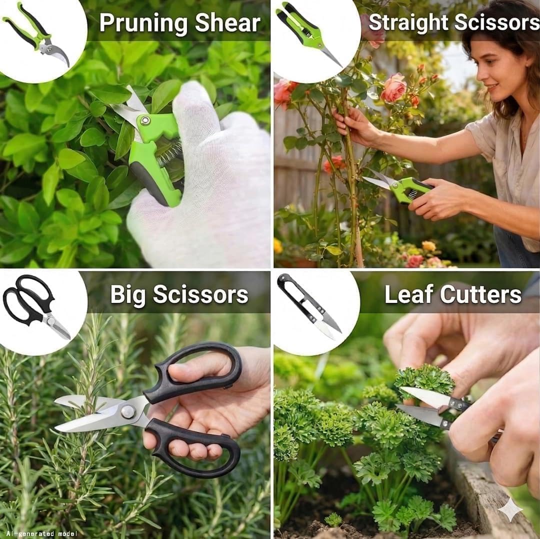 Bonsai Tools Set, 20-Piece Bonsai Tools Set with Waterproof Repotting Mat, Pruning Shears, Scissors & Training Wire