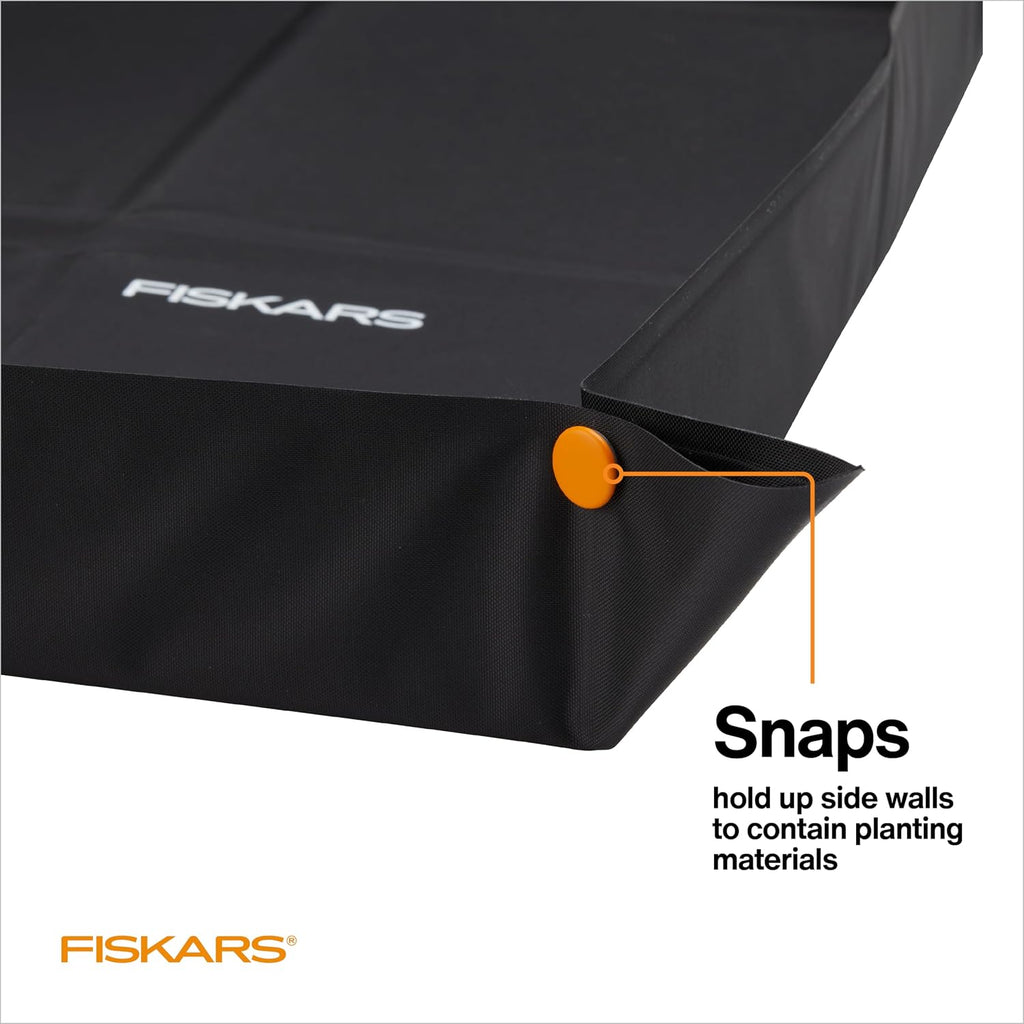 Fiskars 32.5" x 17.5" Large Repotting Mat for Indoor Garden Transplanting | Soil Mess Control, Foldable and Water