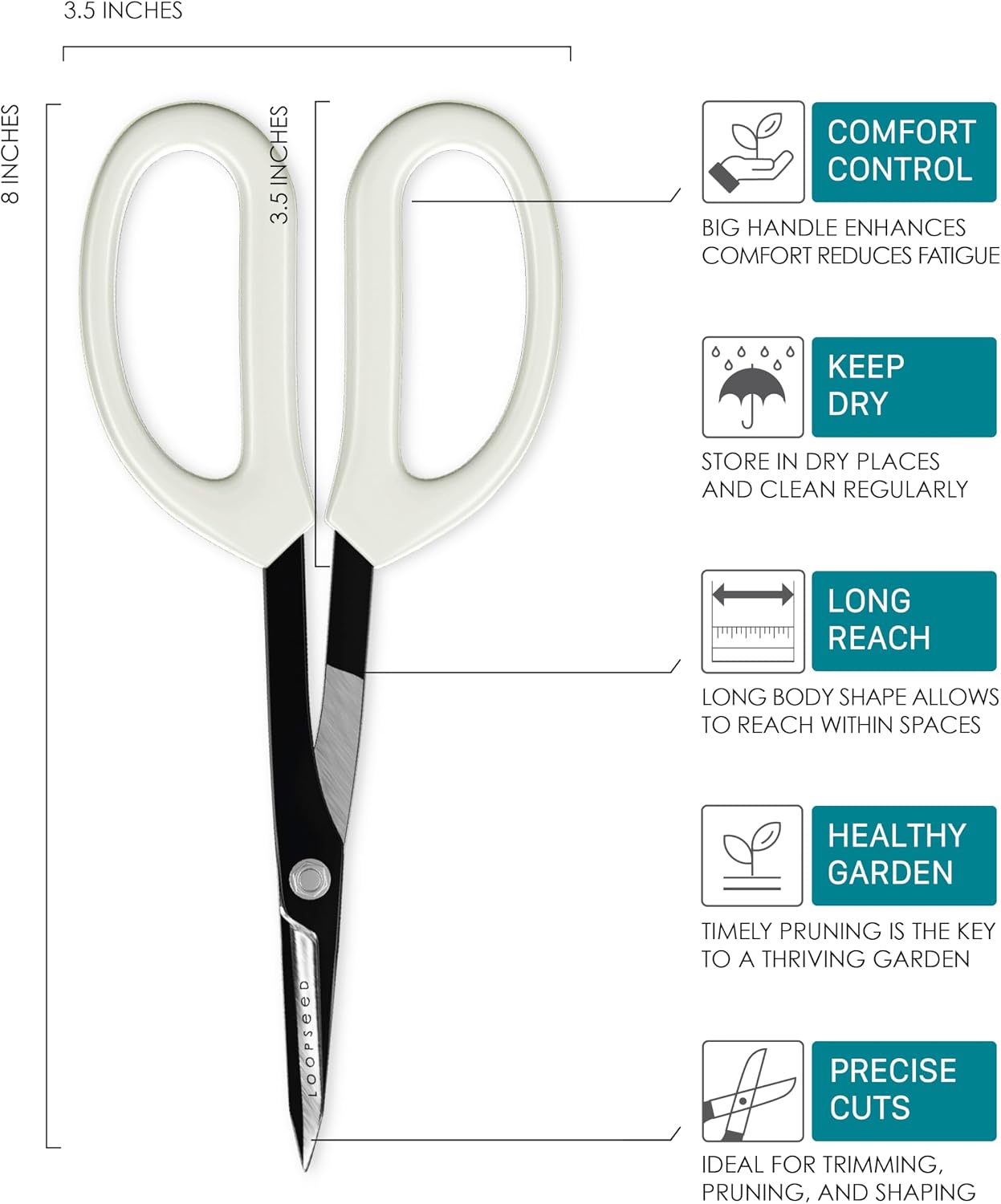 Precision Gardening Scissors Plant Trimming Pruning Shears Garden Pruners for Orchid Bonsai Hydroponic Flower Clipper