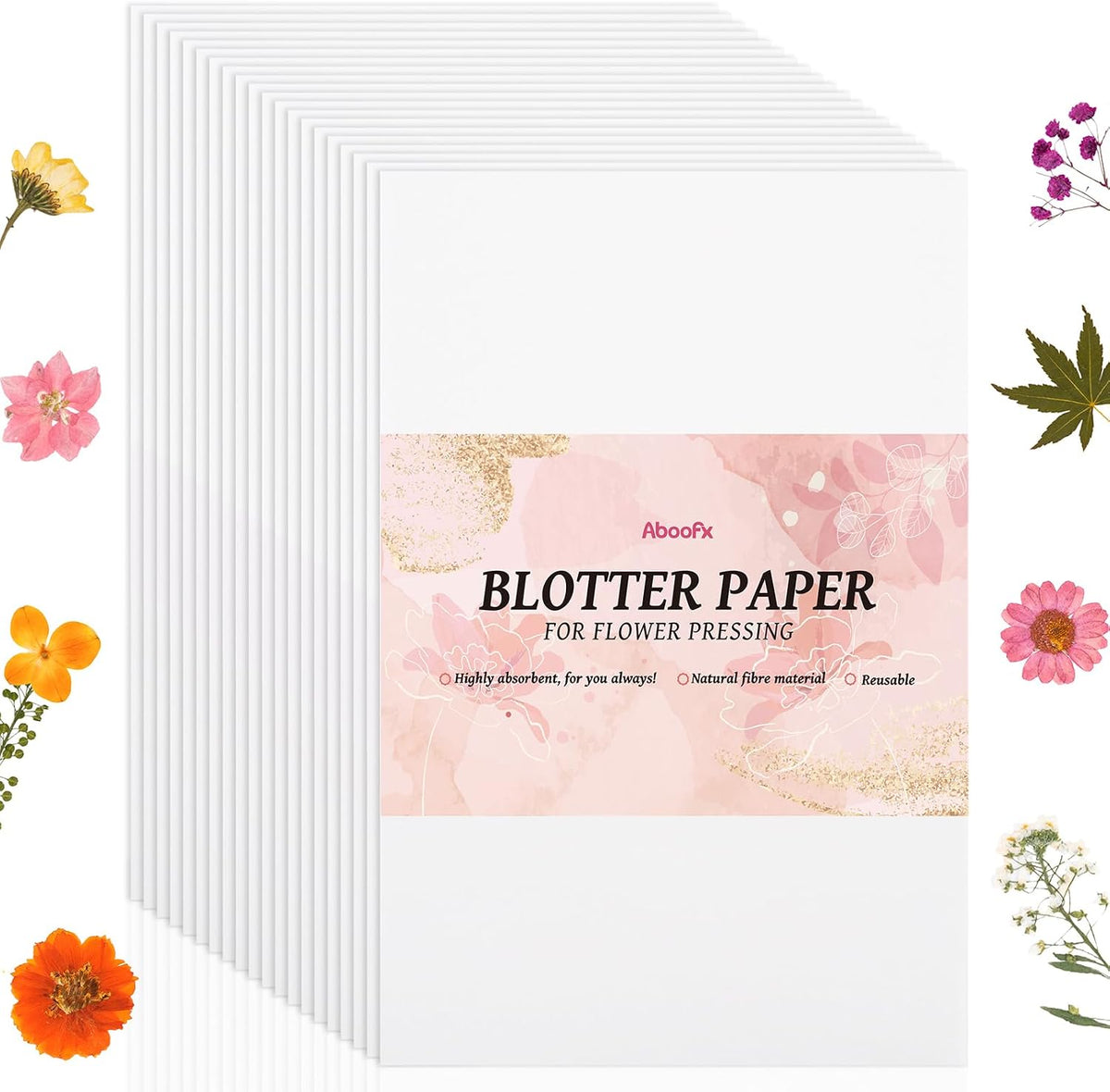 Aboofx 100 Sheets Blotting Paper for Flower Press