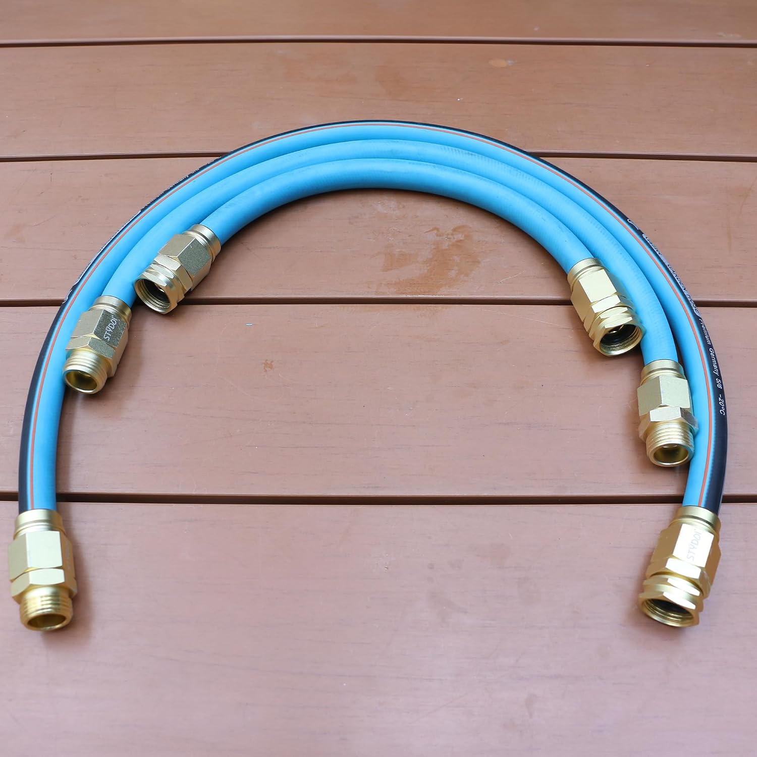 Metal Heavy-Duty 5/8-inch Garden Hose Connector Repair Fittings, Premium Aluminum-Alloy Female and Male End-Hose