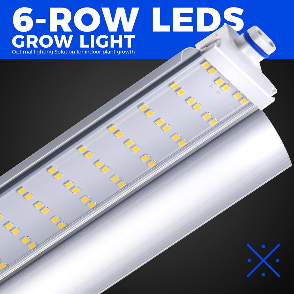 Barrina CX3Z Indoor Greenhouse with Grow Light 4-Tier 108W 35.4x13.8x70.9IN | 3PCS 3FT 5000K Plant Growing Lamps
