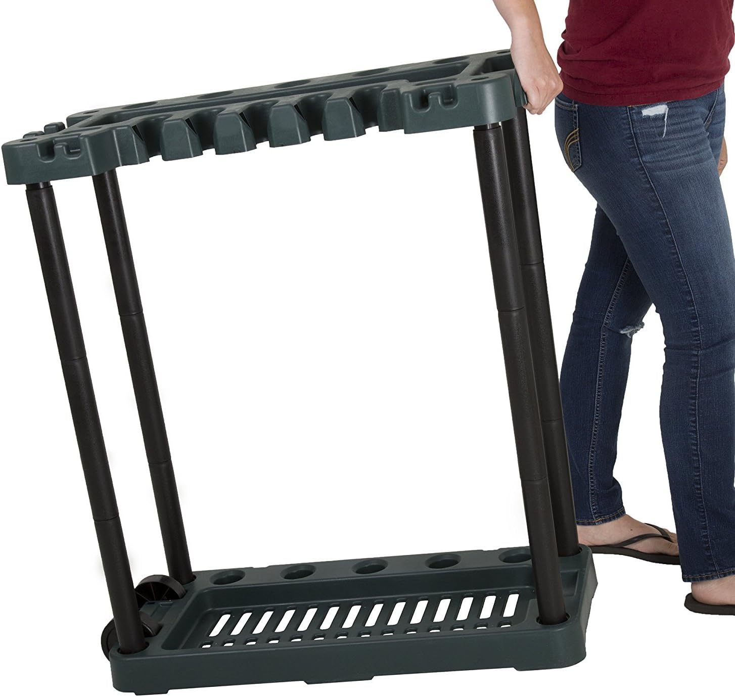 Garden Tool Organizer - Utility Rack, Holds Yard Tools - Garage Organizers and Storage Home Essentials by Stalwart - 40