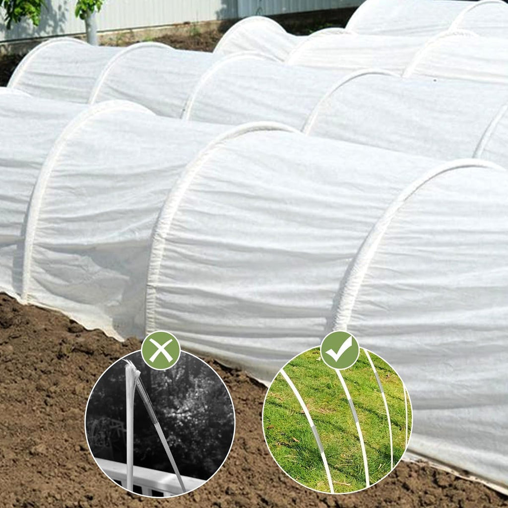 Garden Hoops 36pcs (M Size), Sunwuk Greenhouse Hoops for 2.5-5.5ft Wide Raised Bed, 6 Sets of 8.5ft Long Super Bendable