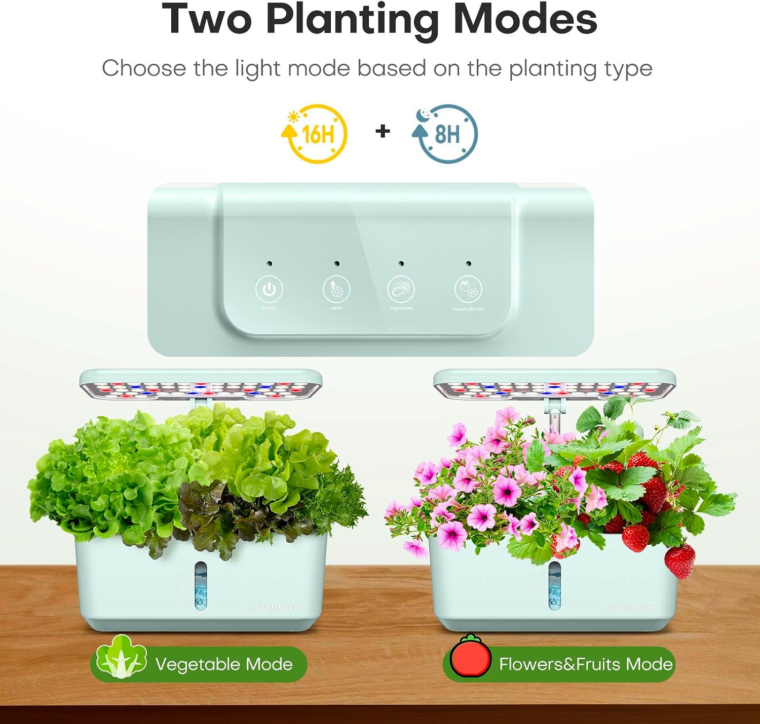 Indoor Garden Hydroponics Growing System: 10 Pods Kit with LED | Plant Germination Kit Herb Vegetable Growth Lamp