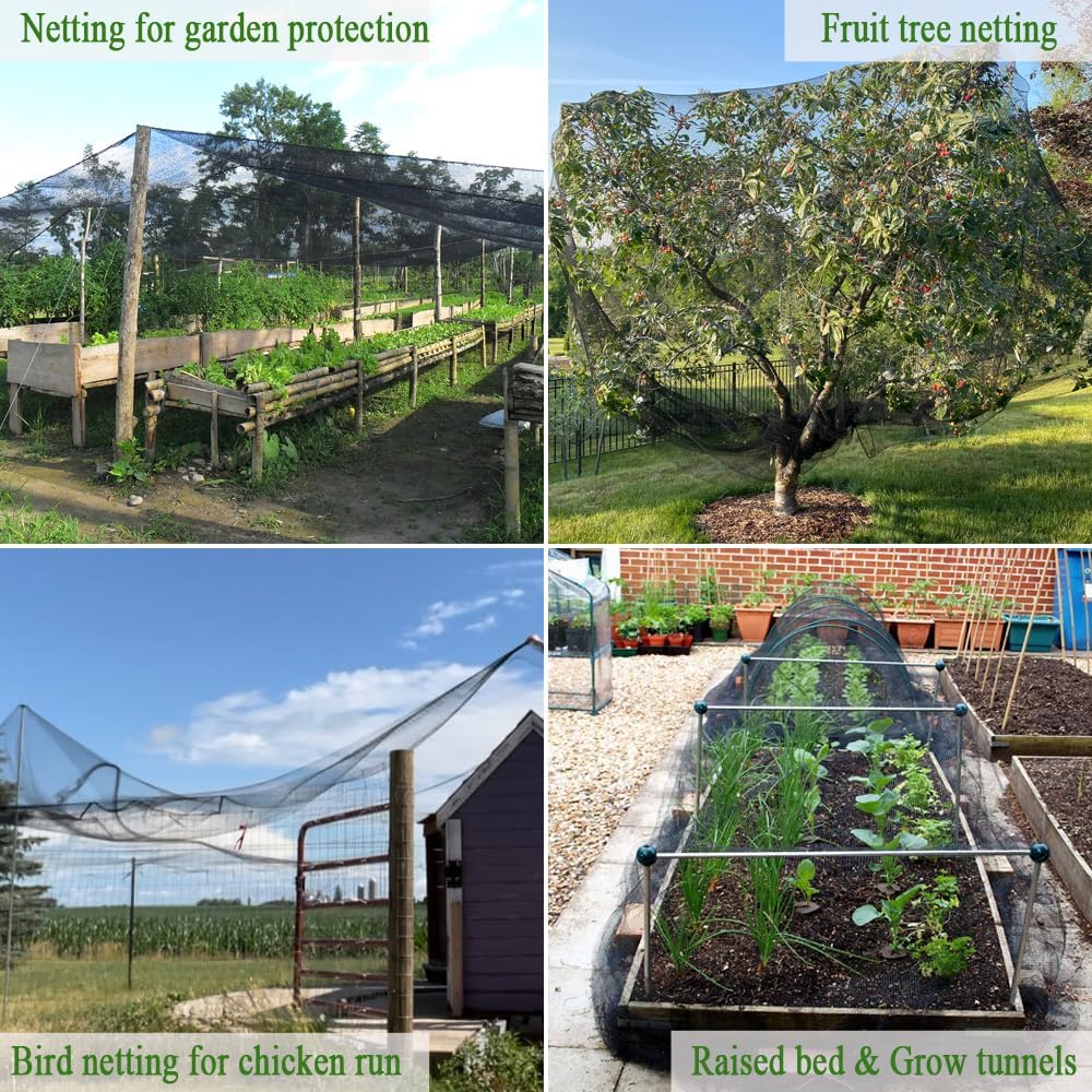 Deer Fence Netting 7.5x100 FT, Heavy Duty Bird Netting for Garden | Strong Woven Netting for Garden Protection, Plants