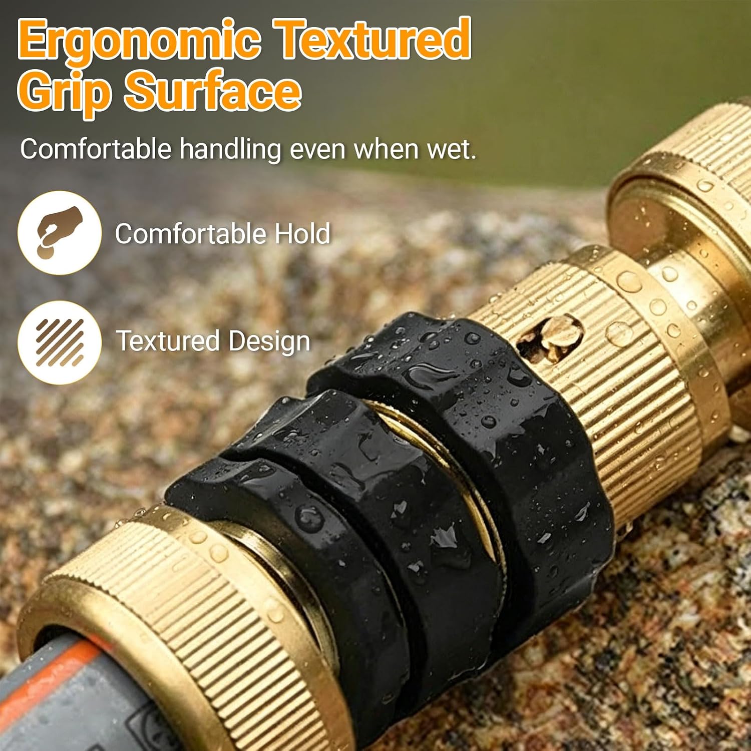 Jiexily Garden Hose Quick Connector, 2026 New Quick Connect Hose Fittings, 3/4 Inch Male and Female Attachment Quick
