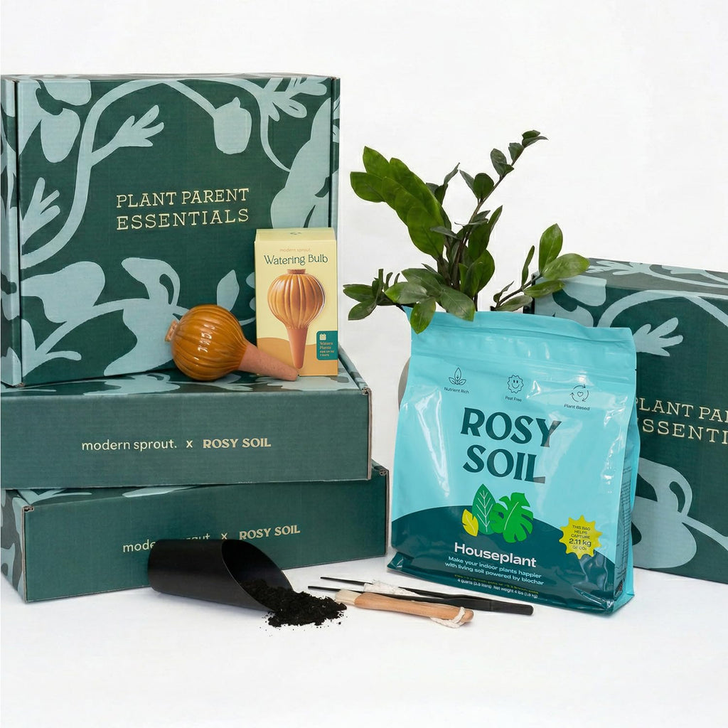 Rosy Soil Plant Parent Essentials Gift Box, Indoor Plant Kit | Gift for Plant Lovers, Gardening Tool Kit, with