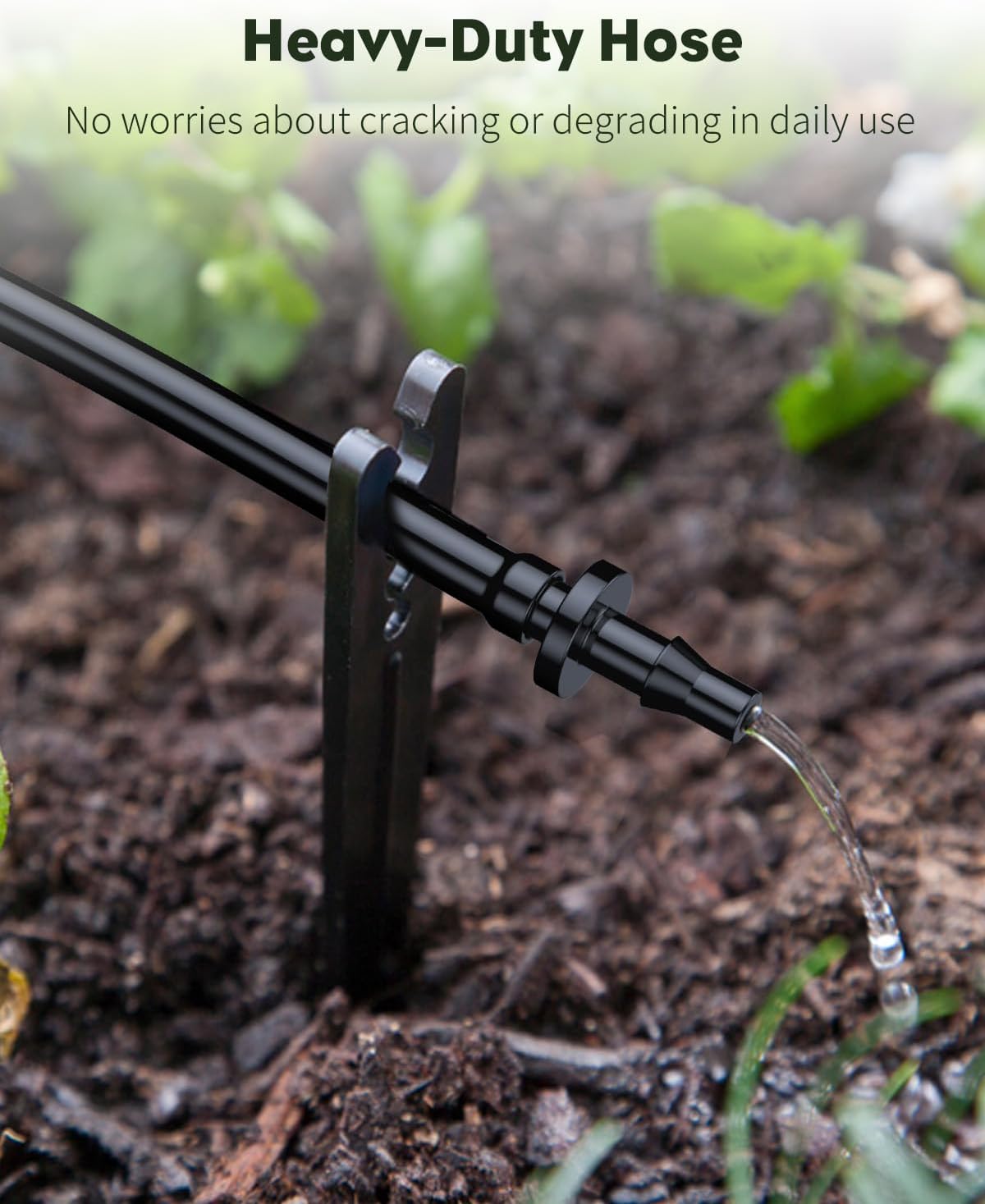 Pawfly 500 ft. 1/4" Drip Irrigation Tubing, Blank Distribution PVC Tubing for Drip Irrigation System, Drip Irrigation