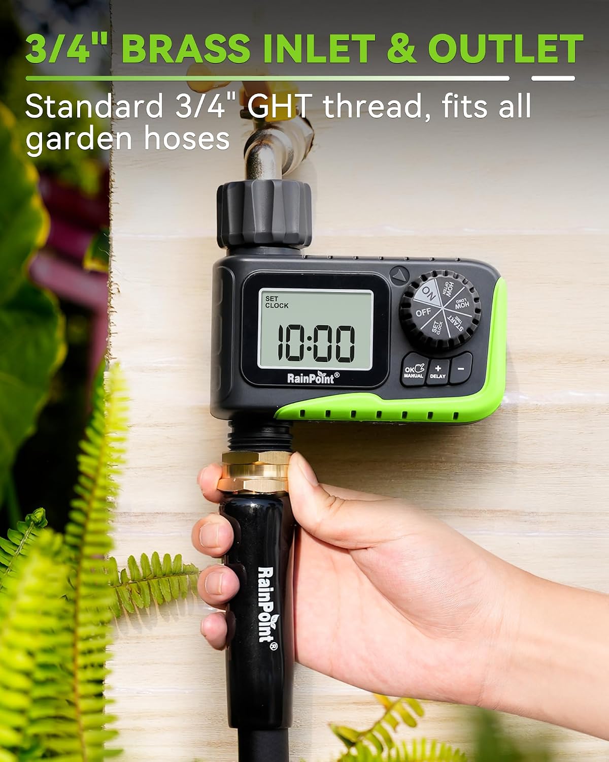 RAINPOINT Sprinkler Timer, Water Timer for Garden Hose, Garden Hose Timers for Watering, Irrigation with Manual