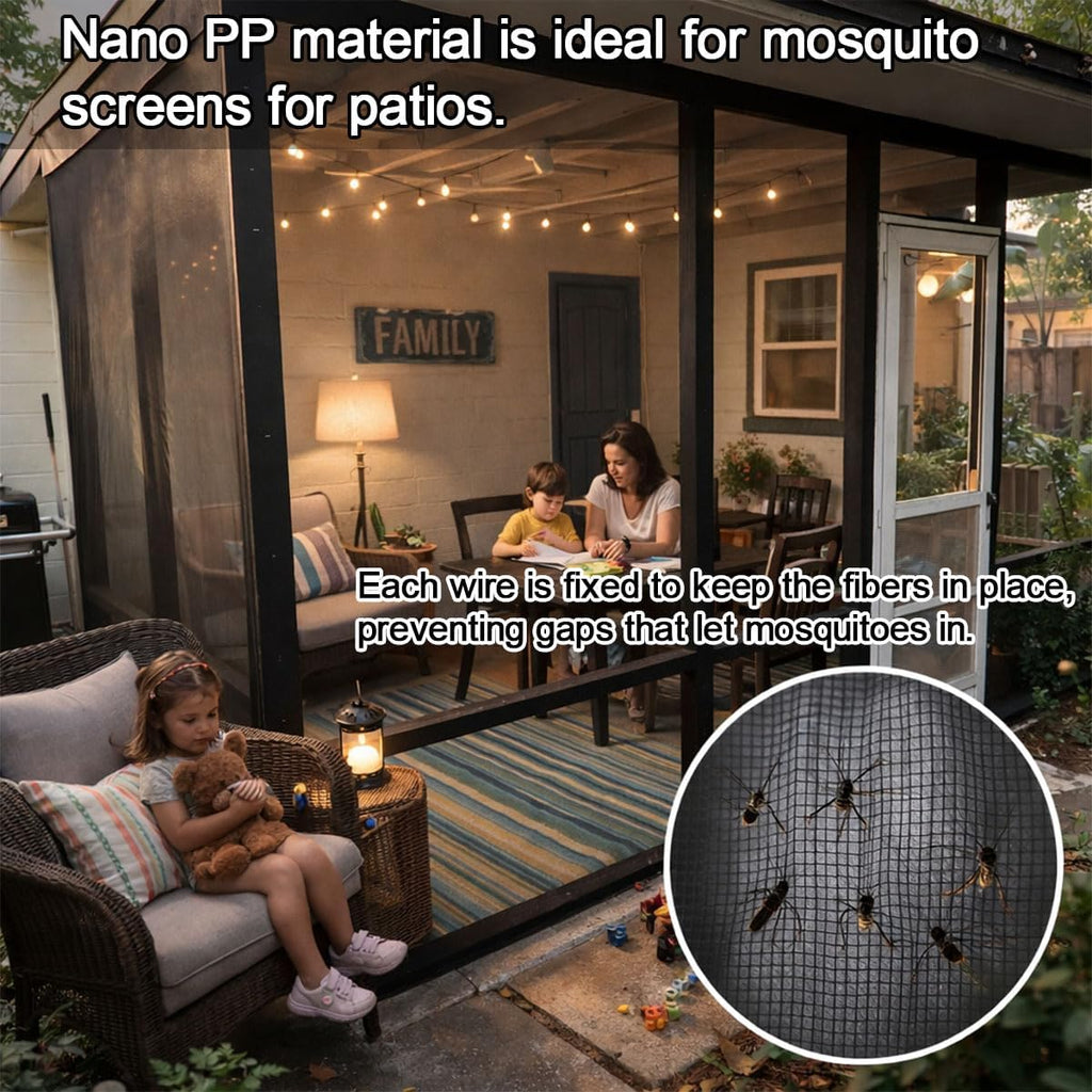 Thicker Garden Mesh Netting, 10’ x 33’ Ultra Fine Black Plant Row Covers for Vegetables Plants Fruits Flowers