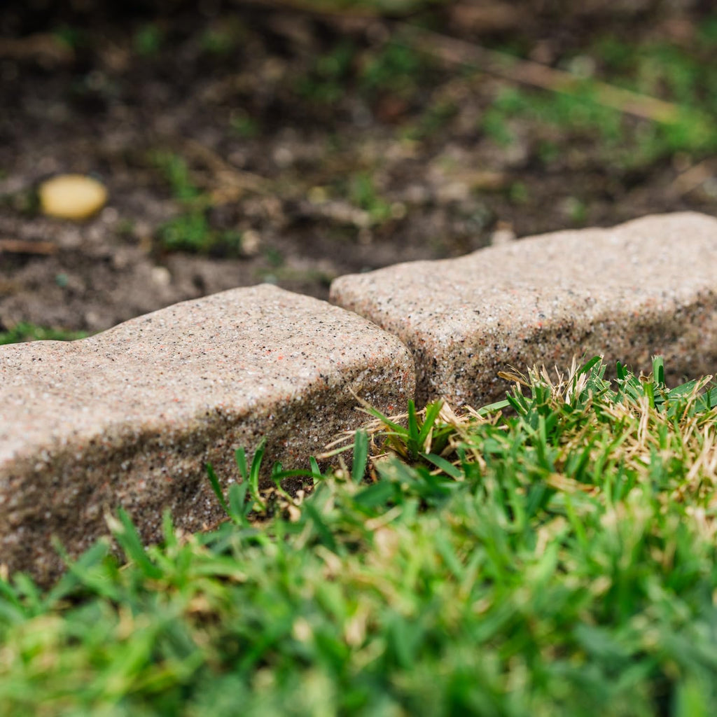Landscape Edging | Garden Edging Border | Polyrock Bricks for Lawn Edging, Flower beds, Pathways & Yard Edging– 1 Pack
