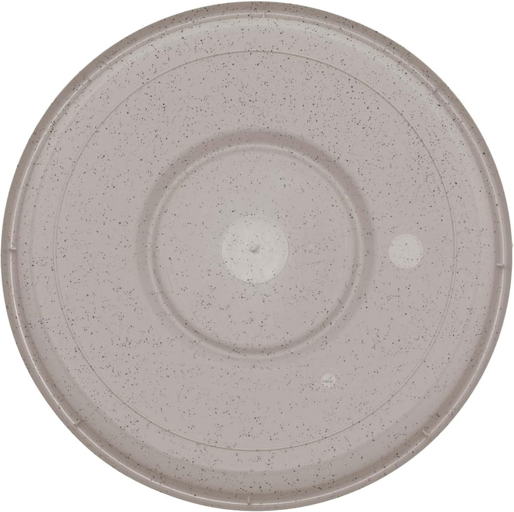 Bloem Terra Plastic Saucer Tray for 14" Terra Planter, Vanilla Bean, 2-Pack