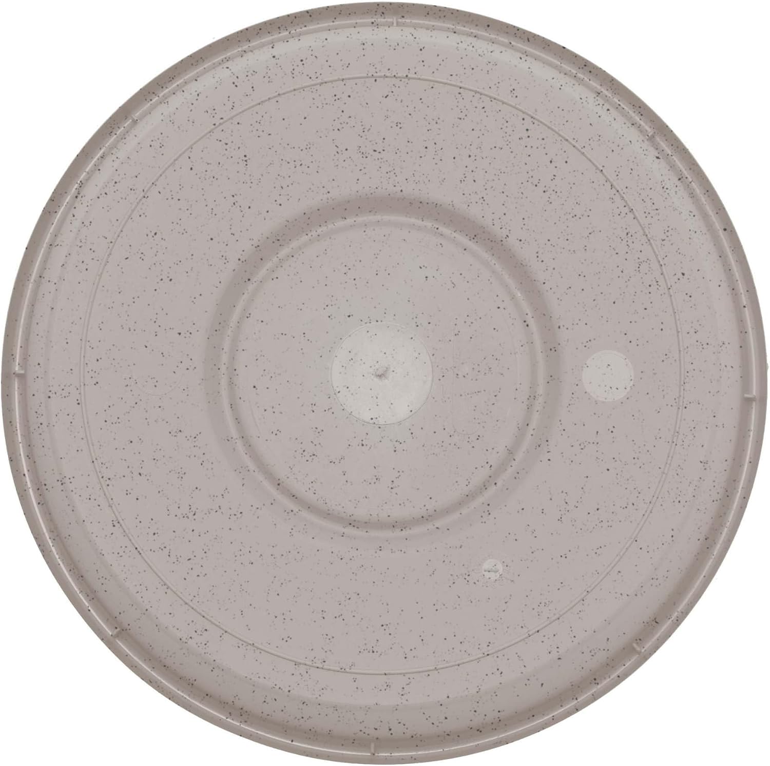 Bloem Terra Plastic Saucer Tray for 14" Terra Planter, Vanilla Bean, 2-Pack