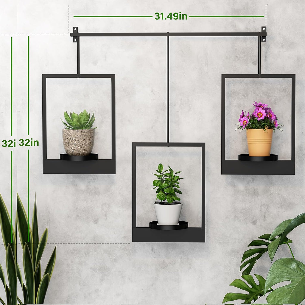 Wall Planters for Indoor Plants Wall Plant Holder Frame Plant Wall Hanger Window Plant Hanger for Livingroom Entryway