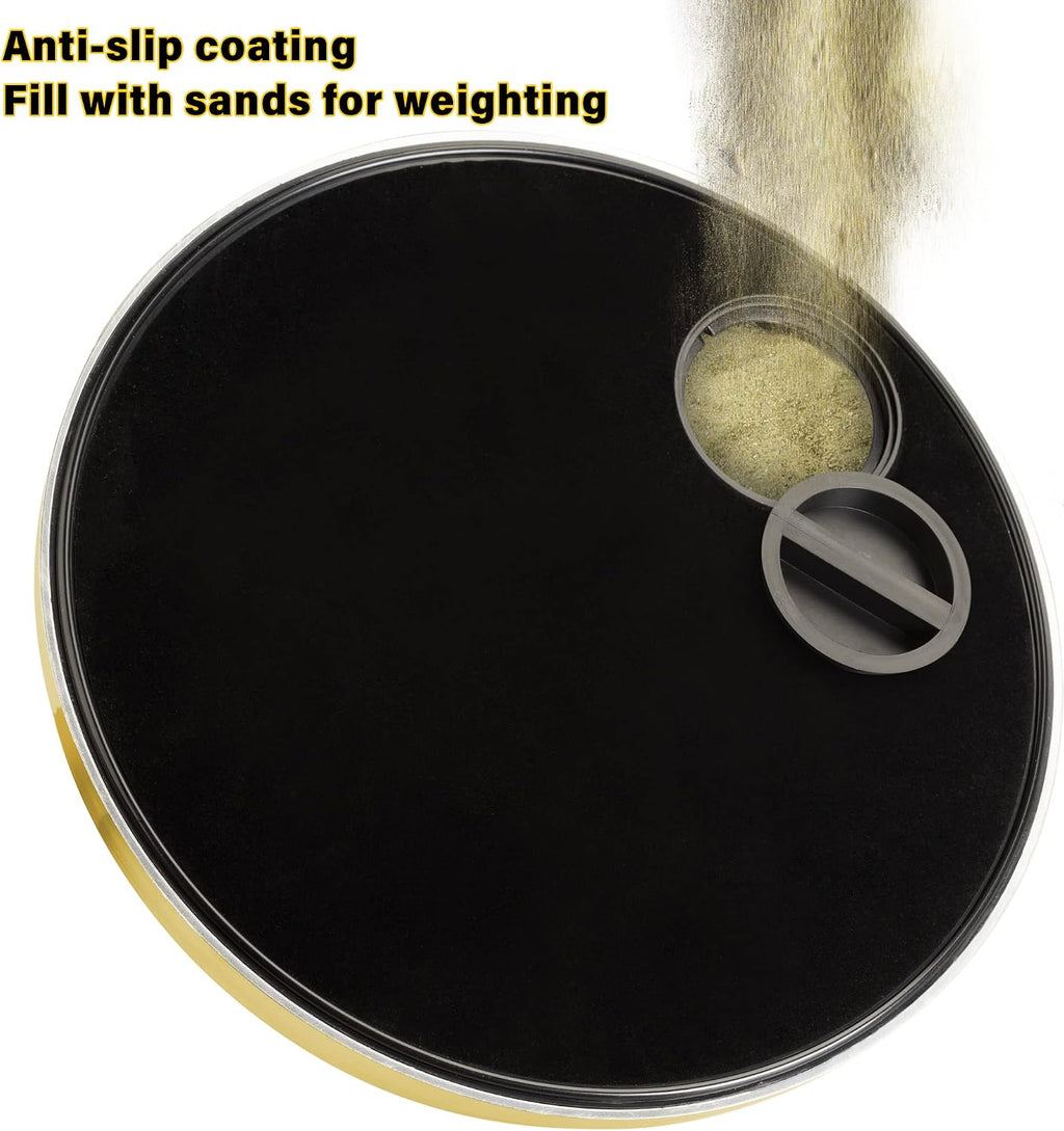 This Base Stand for Indoor Flagpole, Gold Interior Flag Holder Stands for Pole Compatible with 1.3 Inch,1.1 and 0.9
