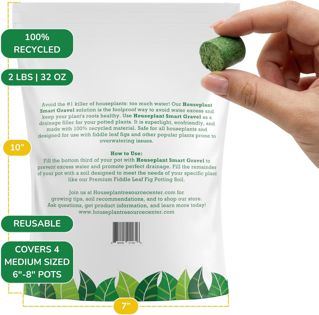Houseplant Smart Gravel, Reusable Drainage Rocks for Potted Plants, 32 oz
