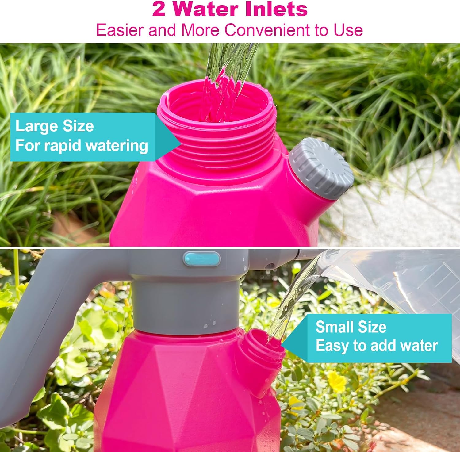 SideKing 0.5 Gallon Electric Spray Bottle Plant Mister for Indoor/Outdoor Plants, 2L Automatic Watering Can