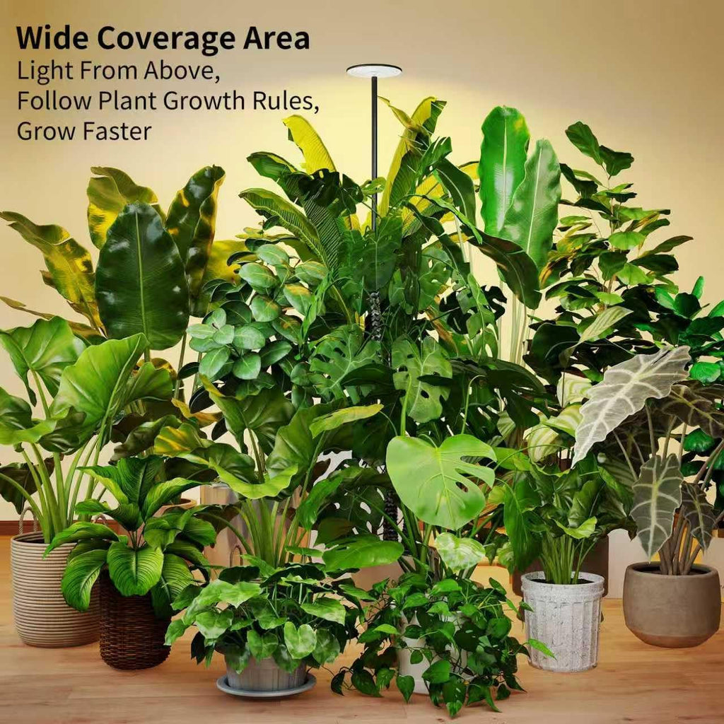 85" Tall Grow Light for Large Indoor Plants, 60W Full Spectrum | 1-23H Timer, Blue-Enhanced Sun Spectrum, Dimmable