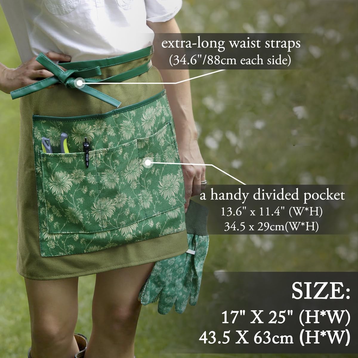 Garden Stool and Kneeler Set, Garden Seat and Kneeler Heavy Duty with 10" Wide Soft Kneeling Pad, Non-Slip Garden Bench