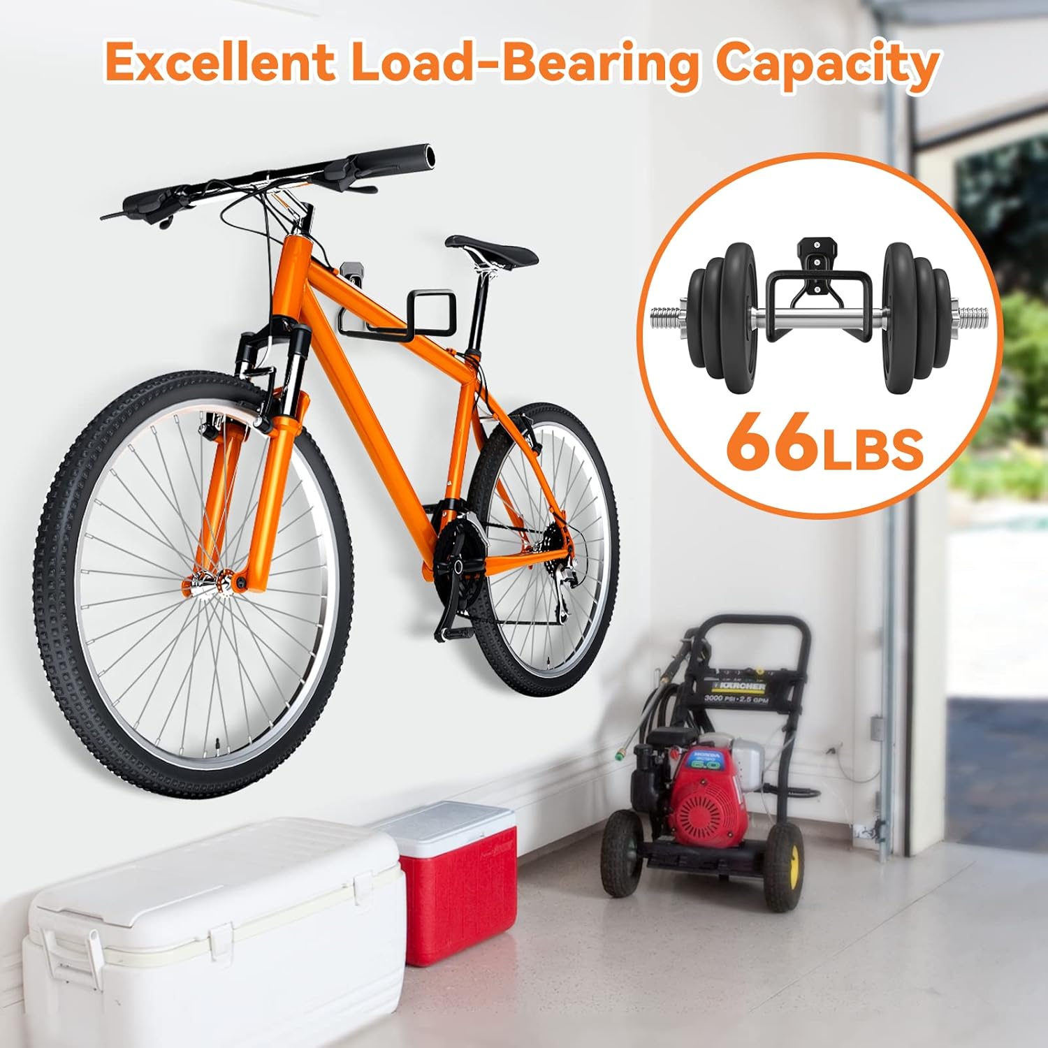 Hose Holder Stand Wall Mount, 2Pcs Heavy Duty Garden Hose Hanger Reel | Metal Water Pipe Tube Hooks Rack for Outside