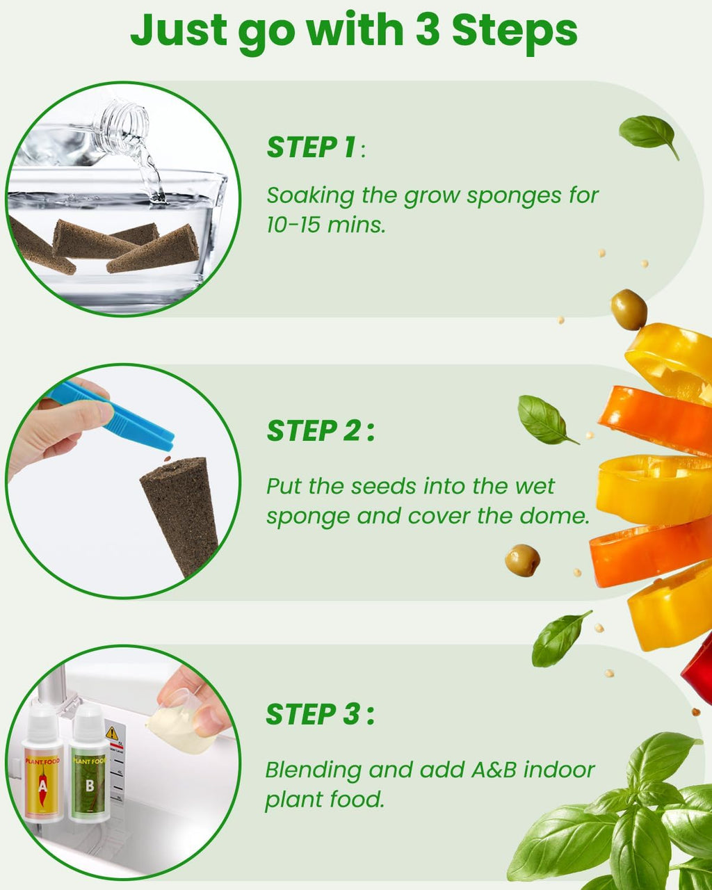 inbloom Grow Anything Seed Pod Kit for AeroGarden, Ahopegarden, GARDENCUBE, iDoo, MUFGA Hydroponic Growing System, 68