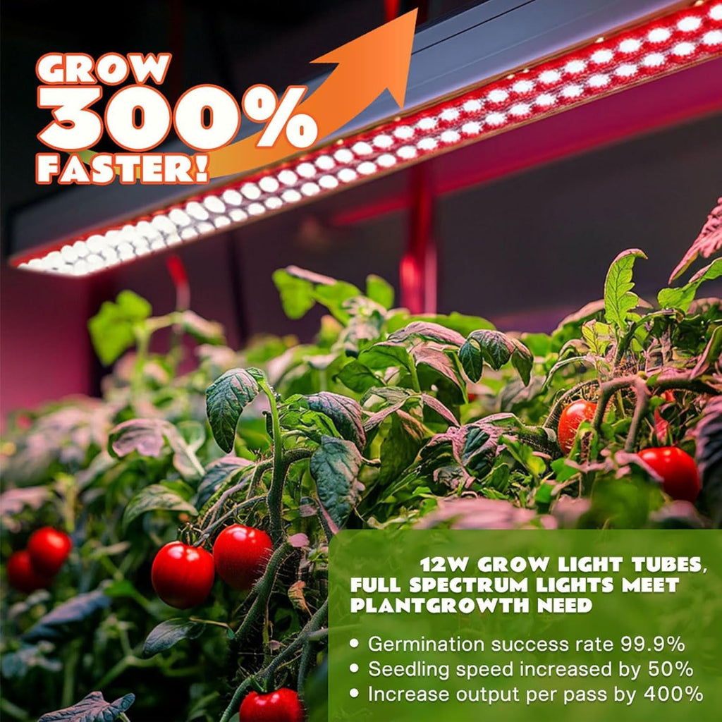 3-Tier Hydroponics Growing System, 88 Pods with LED Grow Lights | 3-tier, dual pump, dual medium, 88 pods, full