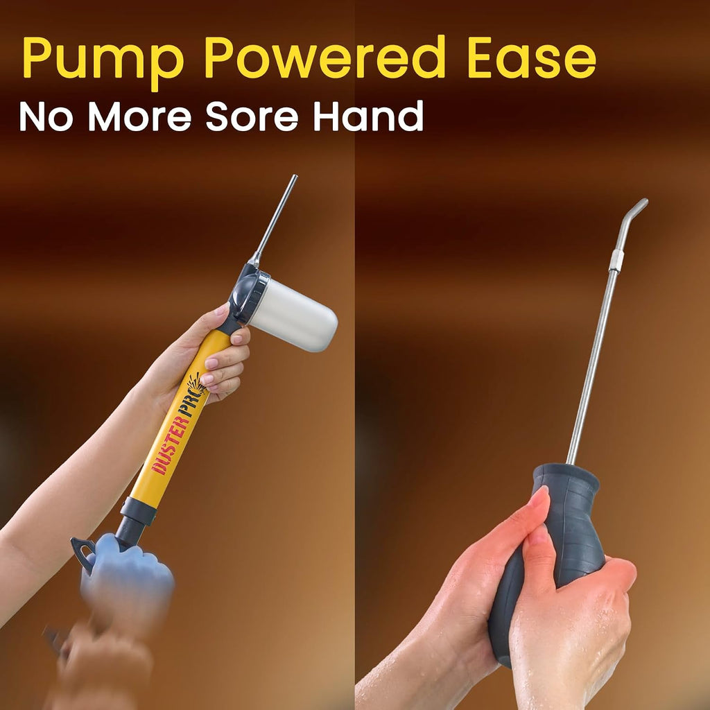 Relime Diatomaceous Earth 4 FT Long Reach Pump Powder Duster Applicator | Safe Distance Dusting•No More Sore