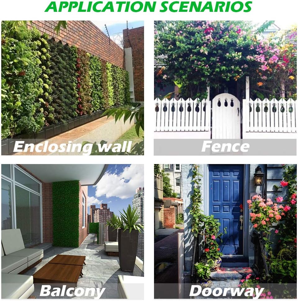 Hanging Planting Grow Bags, 64 Pockets Hanging Vertical Wall Planter Wall Mounted Grow Bag Outdoor Indoor Gardening
