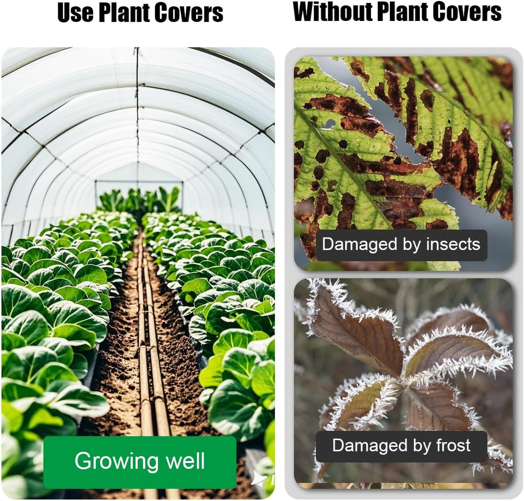 RooTrimmer Frost Covers Protection for Outdoor Plants 10Ft x 50Ft, Plant Blankets Freeze Cloths for Spring