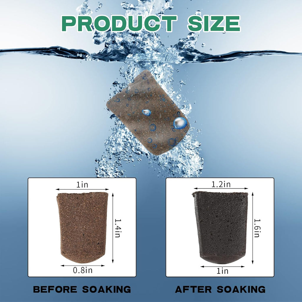 Hydroponic Sponges Grow Starter Pods Organic Growth Sponge Starter Plugs for Plant Cloning Growing (200 Pieces)