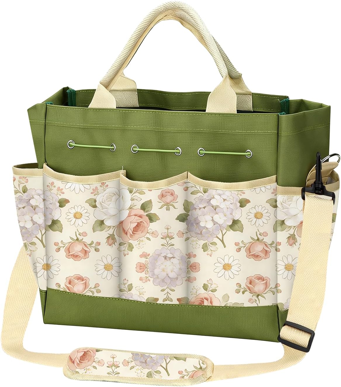 Gardening Tools Set with Floral Bag,Heavy Duty Stainless Steel Gardening Hand Tool with Rubber Non-Slip
