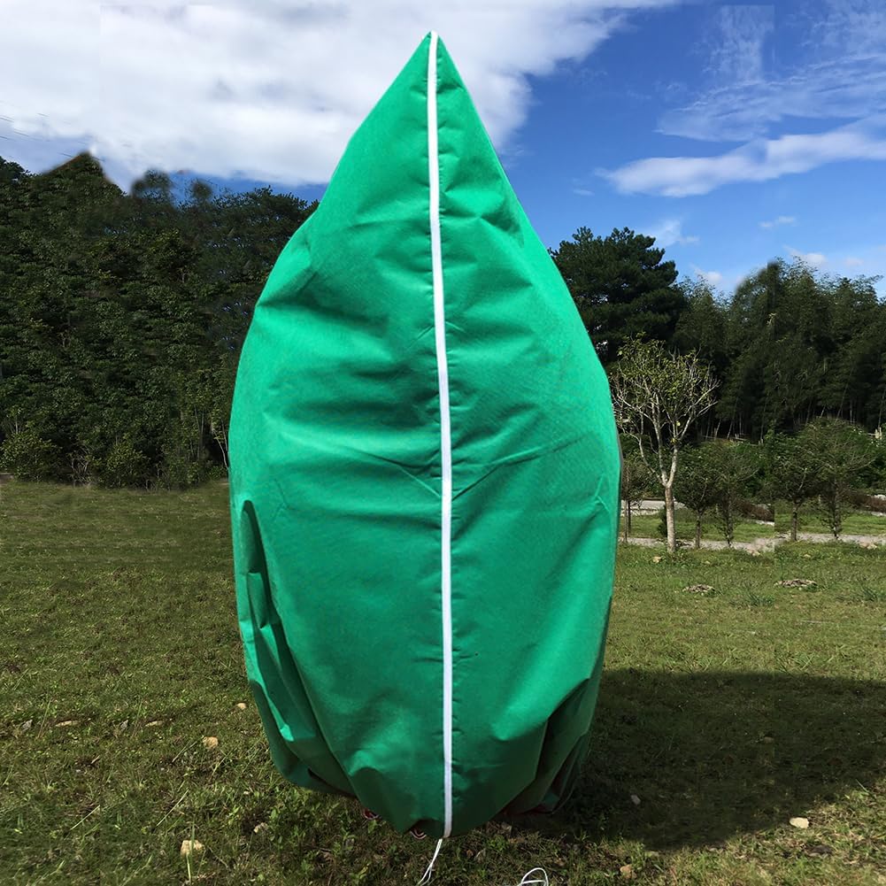 Plant Covers Freeze Protection 2 Packs 90"X75" 2.2oz Tree Covers Frost Plant Covers Freeze Cloth for Outdoor Plants