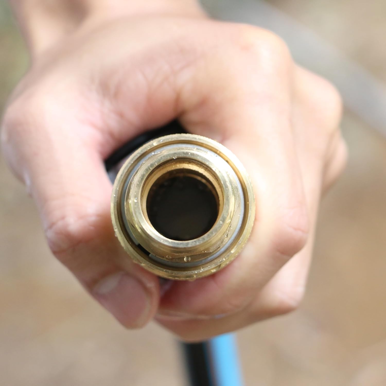 3/4-inch Full Flow Super Heavy Duty Hose Quick Connect Fittings, Lead-free Brass Full Port Garden Hose Quick Connector