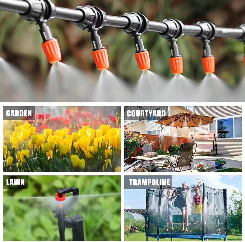 164FT Garden drip Irrigation System Kit: 299PCS Hose - Auto Garden Watering Irrigation System - with 5 Kinds of