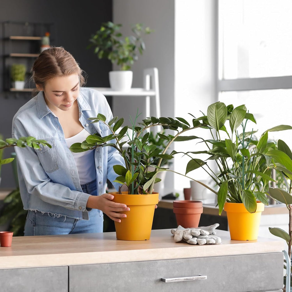 Honeydak 18 Pack Monstera Plant Support Plant Support Stakes for Indoor Plants Stackable Monstera Climbing Sticks with