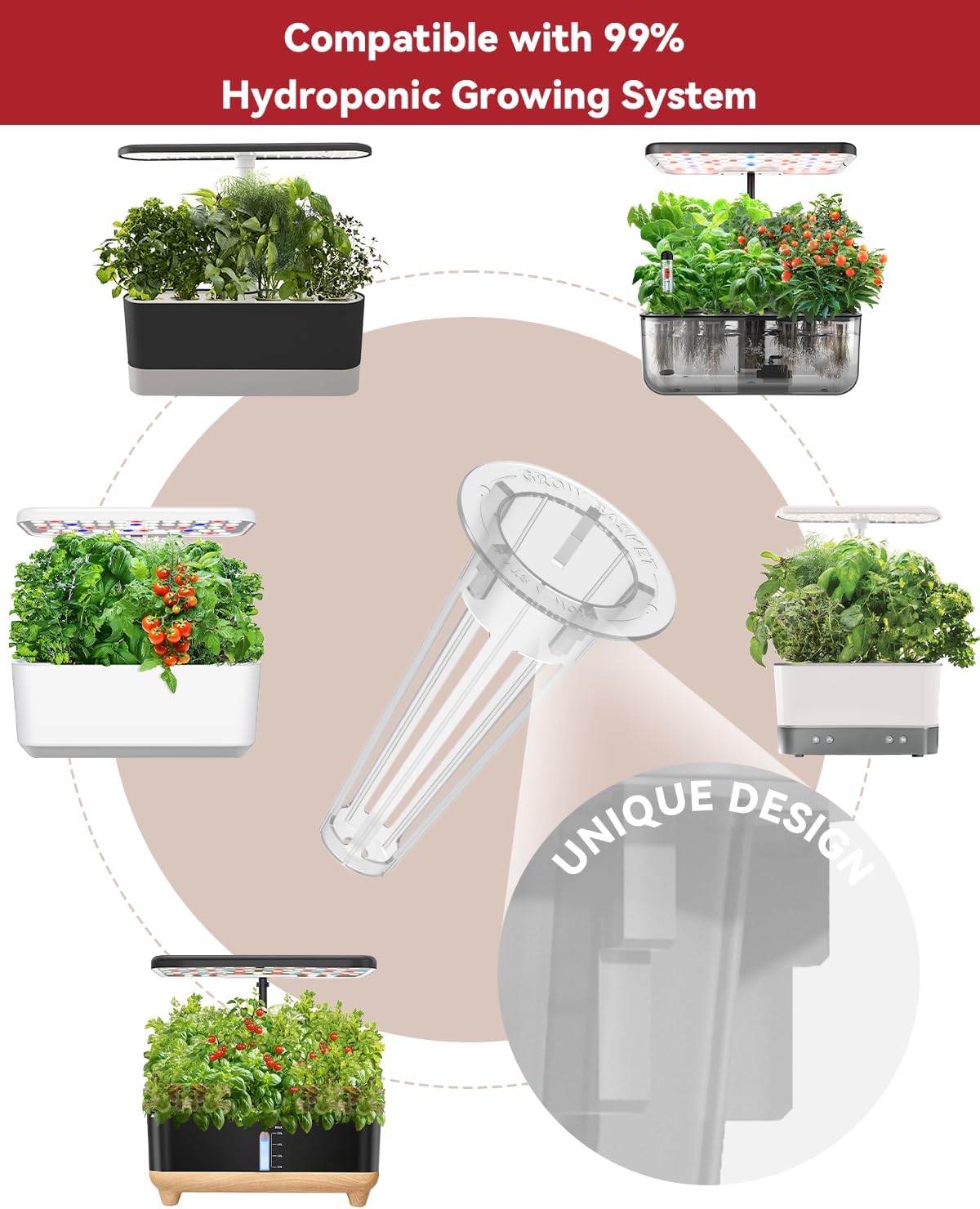 LYKOCLEAN Herb Seed Pod Kit Compatible with AeroGarden Hydroponics Growing System, Complete Indoor Gardening Supply